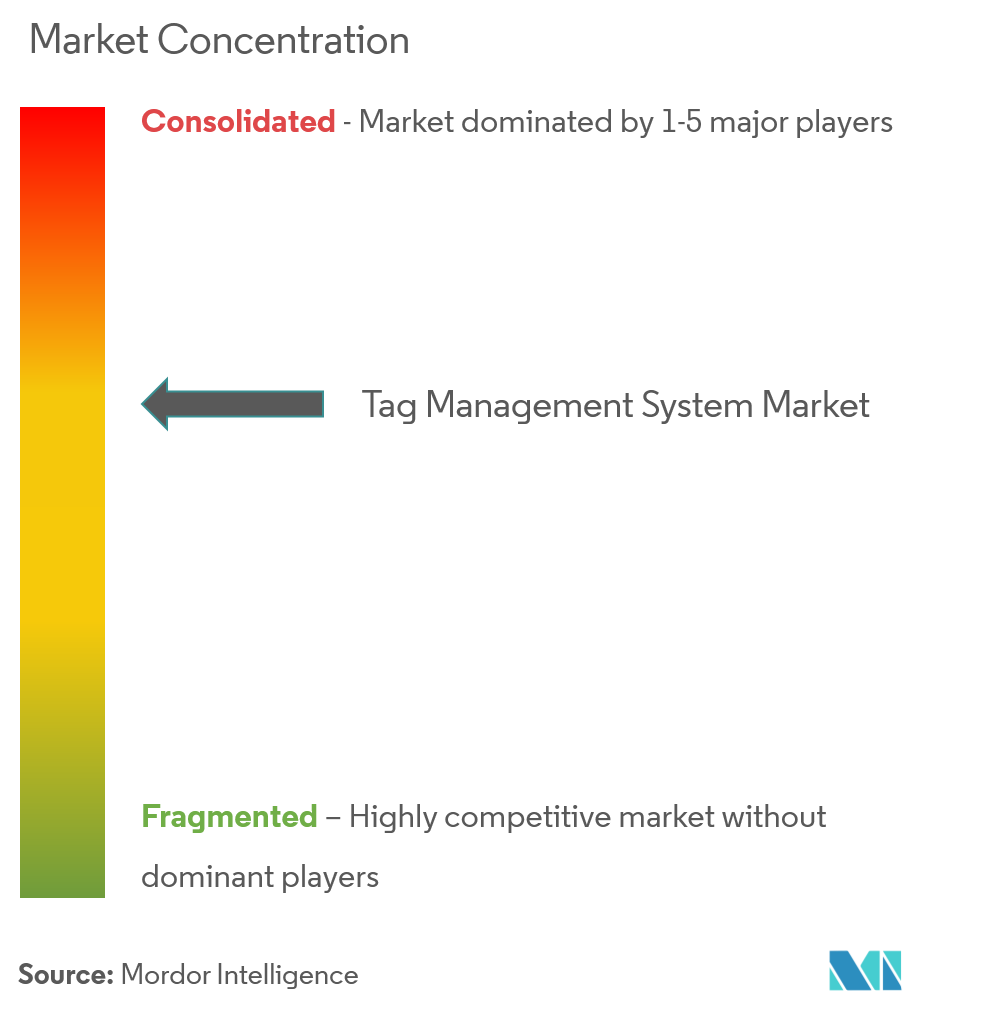 Marktkonzentration für Tag-Management-Systeme